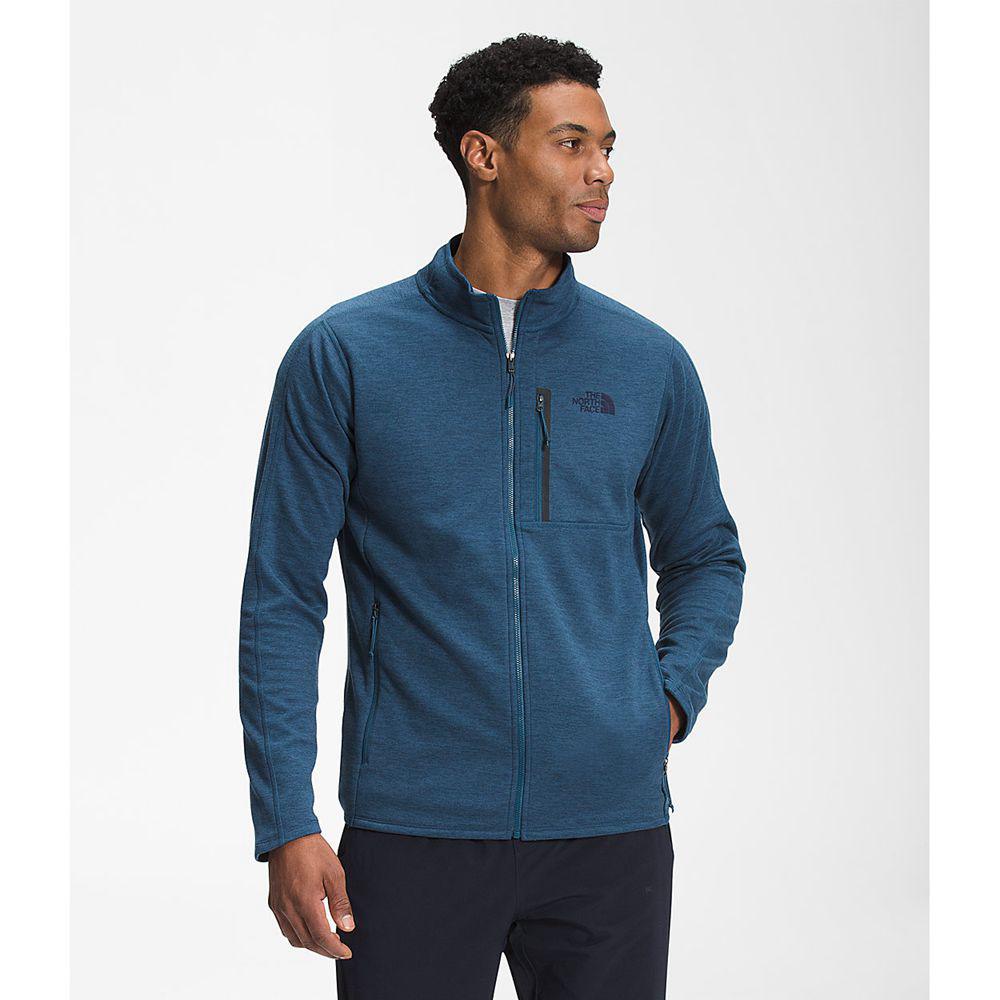 The North Face Canyonlands Full Zip Ανδρικα Fleece - Μπλε (TXRY32457)
